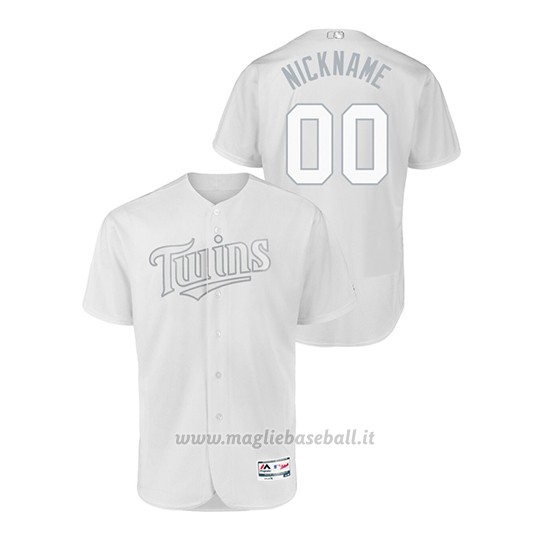 Maglia Baseball Uomo Minnesota Twins Personalizzate 2019 Players Weekend Autentico Bianco
